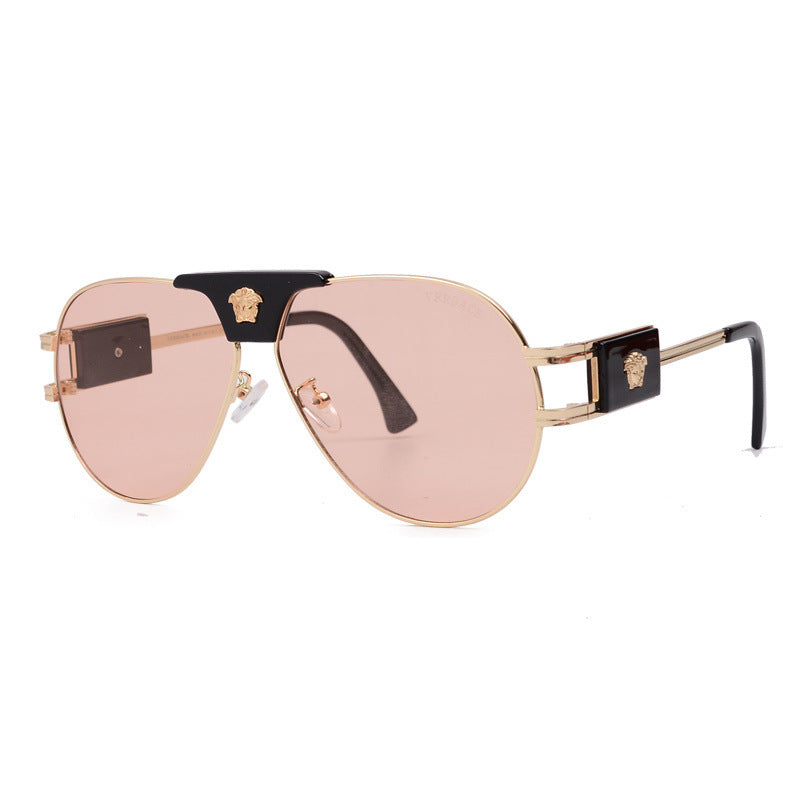 Unisex Toad Sunglasses European and American Style Glasses Beauty Head Sunglasses Internet Celebrity Light Luxury Classic Sunglasses Trendy V88051