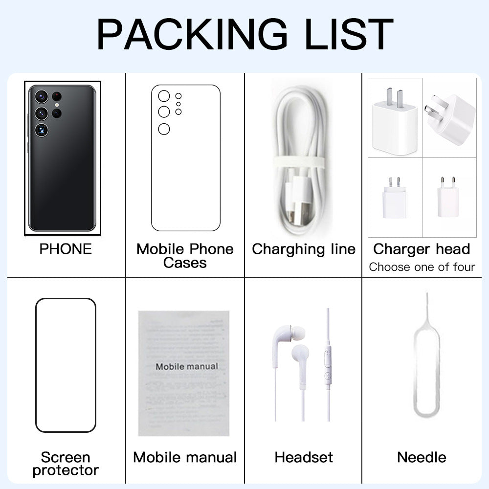 2024Popular S23 Ultra Mobile Phone16+1T All-in-One Machine7.3Factory for large screen smartphone