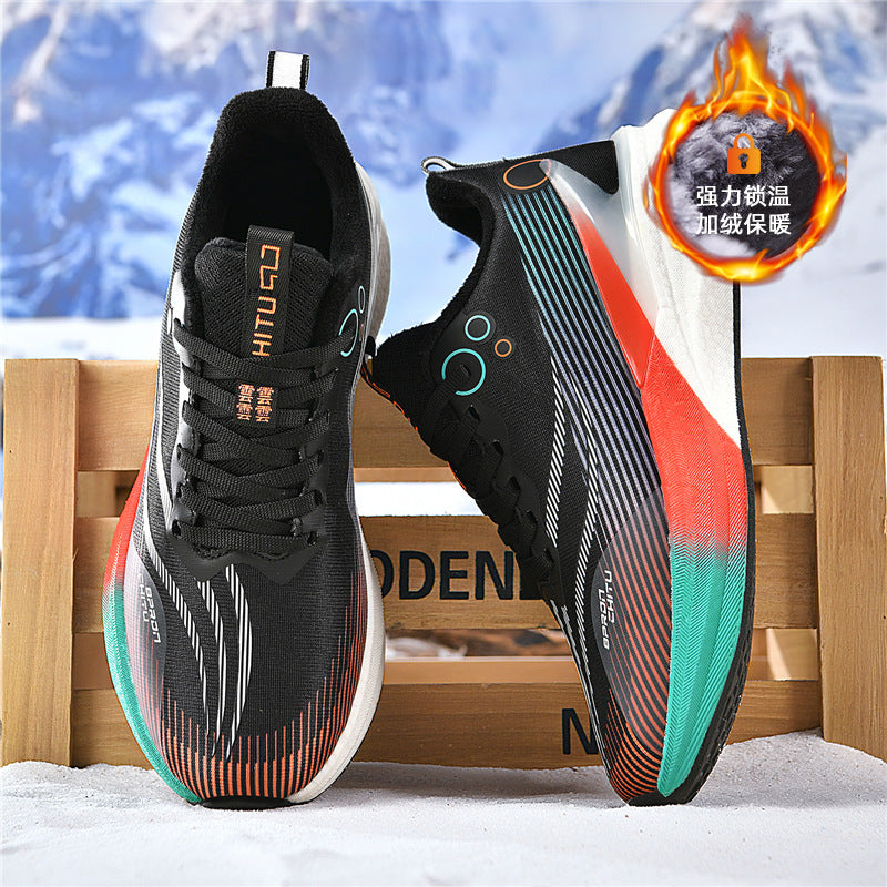 Red Rabbit8pro Running Shoes2025New style fleece-lined warm shock-absorbing sports shoes casual real carbon plate racing running shoes