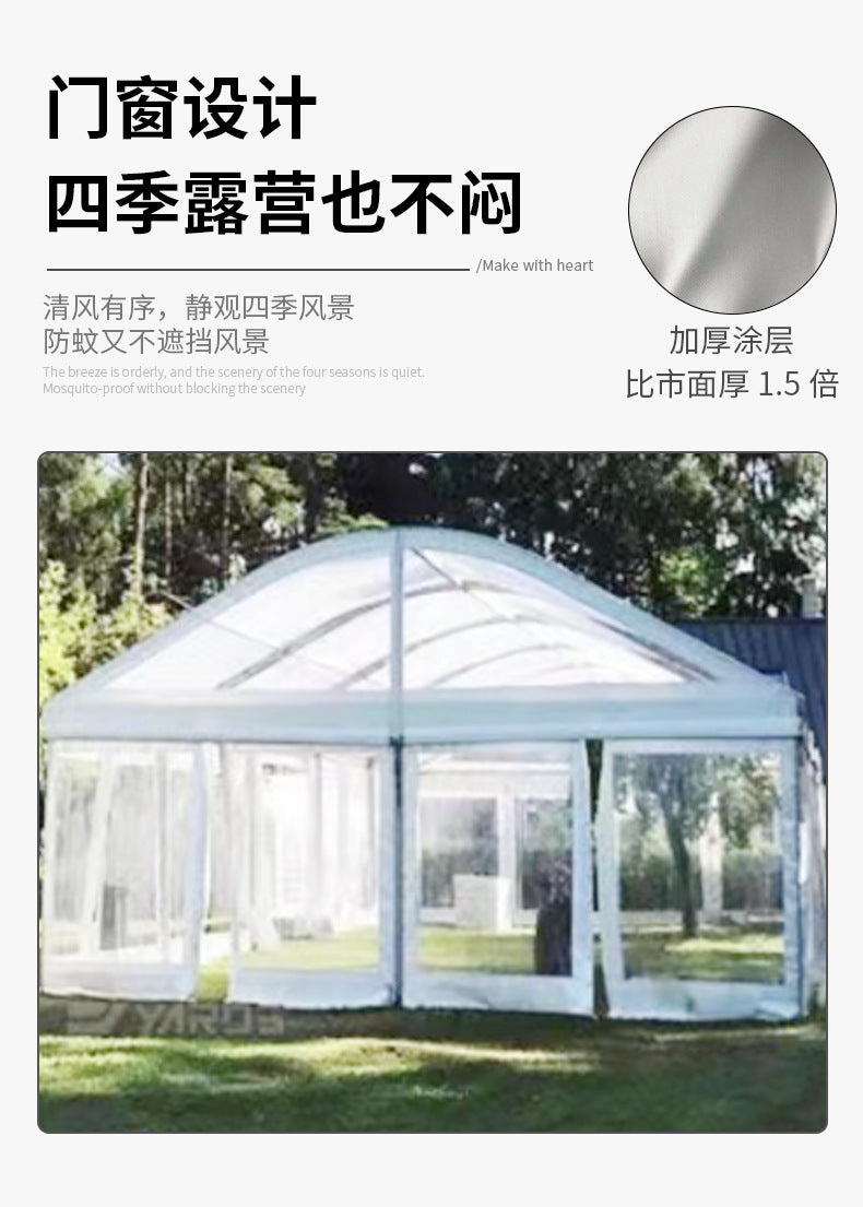 Aluminum Alloy Tent Factory Large Arc Top Tent Outdoor Event Car Exhibition Tent Arc Dome Storage Shed