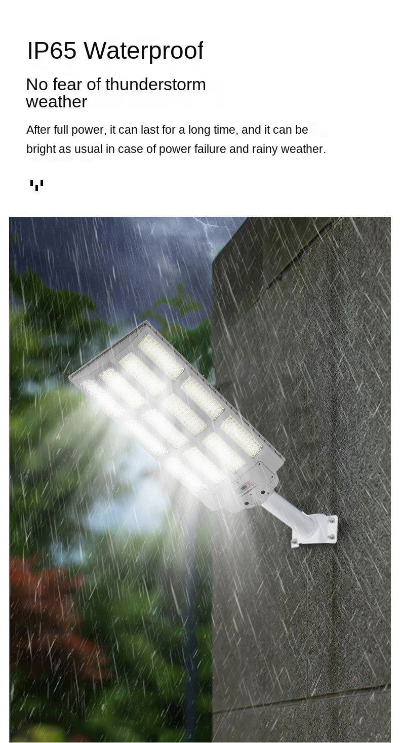 Solar Street Light 1000W 2000W 3000W Intelligent Human Body Sensor Garden Courtyard Integrated Solar Lamp