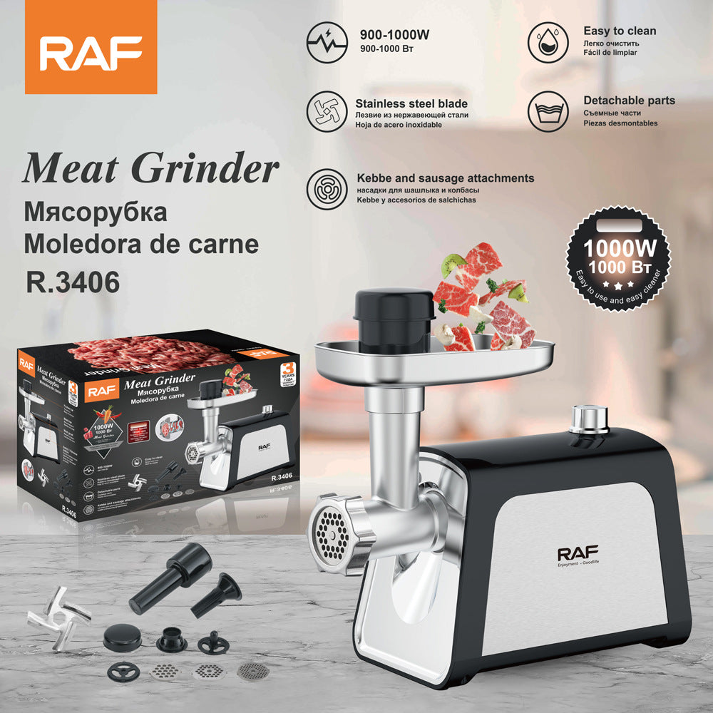 RAF European Standard 450w Household Small Meat Grinder Blender Sausage Stuffer Meat Grinder R.3406