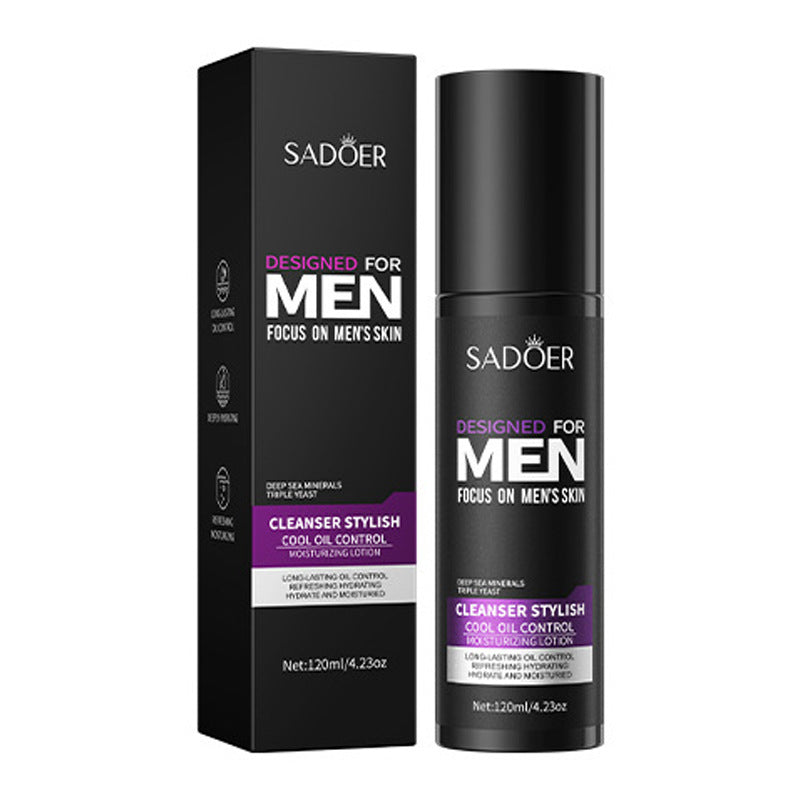Men's lotion SADOER Cool and Refreshing Men's Vaseline Hydrating Toner Lotion Cross-Border Wholesale