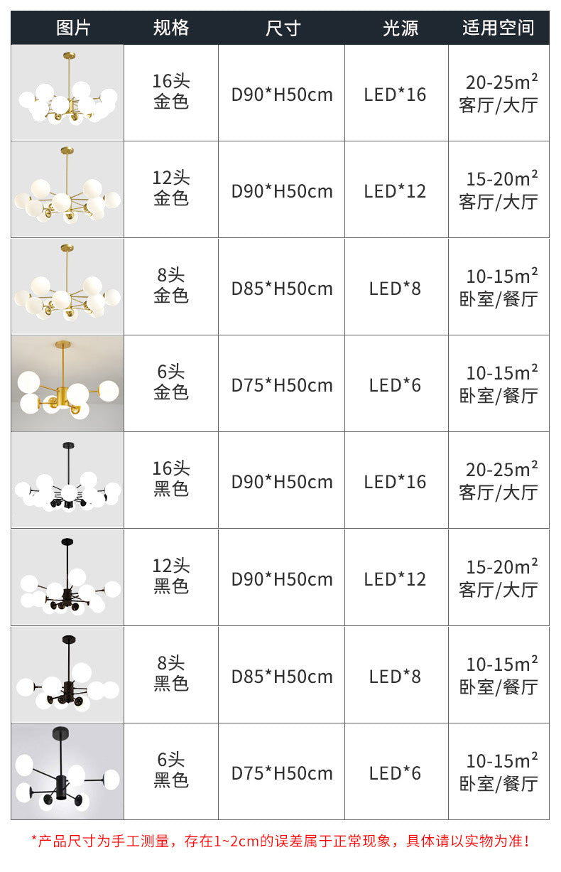 Magic Bean Pendant Light Nordic Dining Room Light Modern Simple Room Master Bedroom Light Creative Living Room Light Elegant Home Wholesale