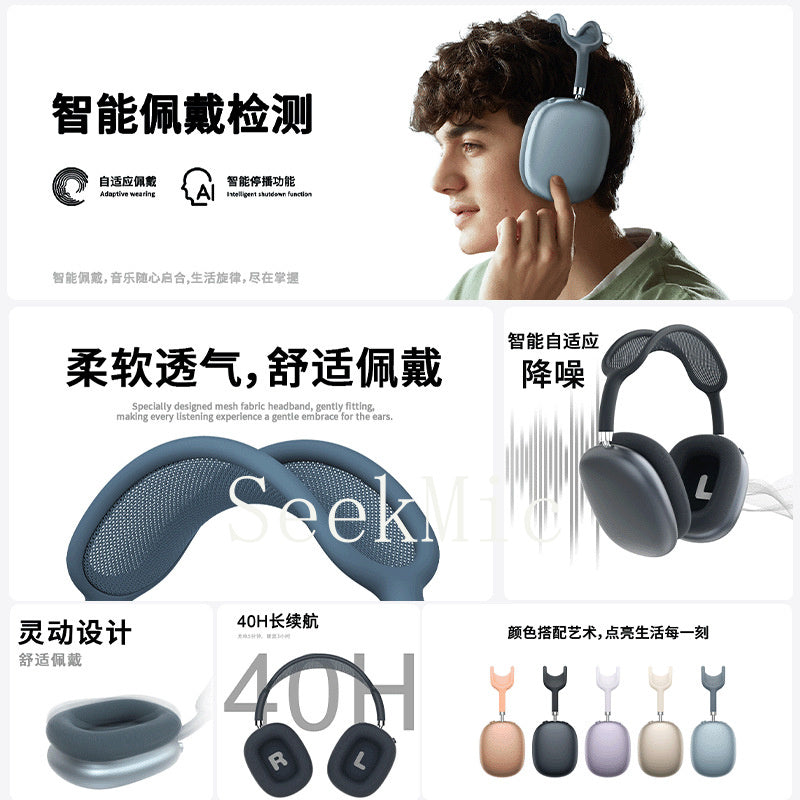 Bluetooth Wireless Over-Ear Headphones Full Coverage Comfortable Long Battery Life Customizable Bluetooth Headphones