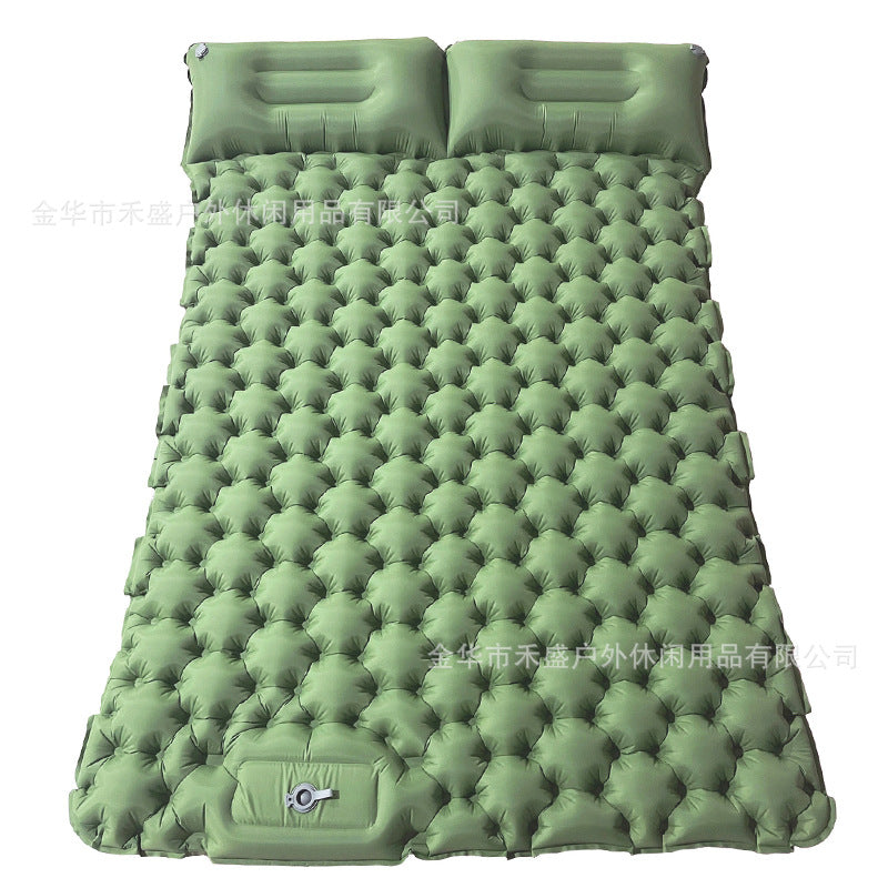 Mattress,Ultra-light Camping Mat with Pillow Built-in Foot Pump Waterproof Portable Compact Inflatable Mattress for Camping