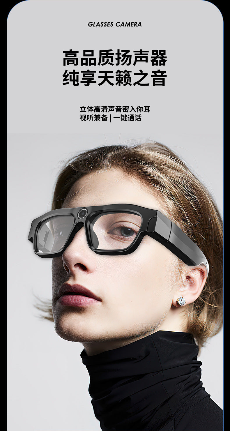 AI Glasses mate2Black Technology Translation Bluetooth Glasses Camera Photo Outdoor Windproof Card Insert Video Glasses