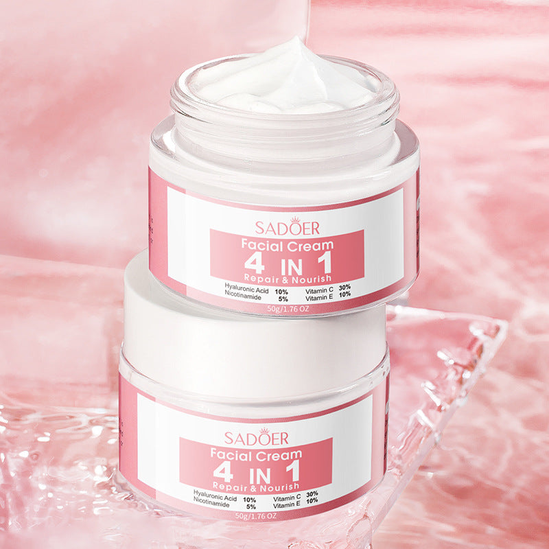 Full English Four-in-One Skincare Series SADOER Moisturizing, nourishing, and rejuvenating face cream essence liquid  wholesale