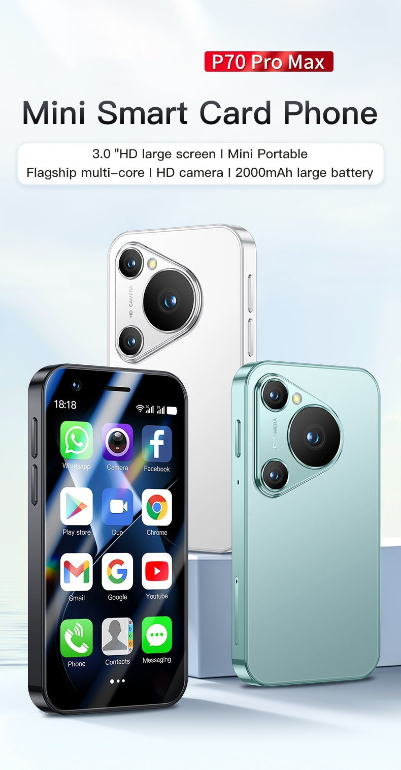 P7 Pro Mini Smartphone3.0Inch Screen Dual SIM Dual Standby mini Card Phone Export