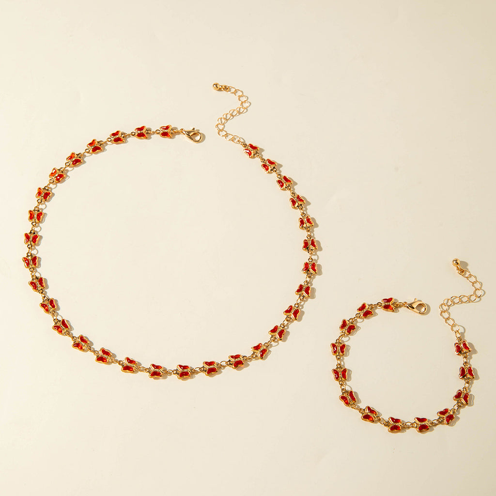 European and American New Style Green Zircon Niche Personality Retro Inlaid Diamond Short Necklace Collarbone Chain Choker chocker Female