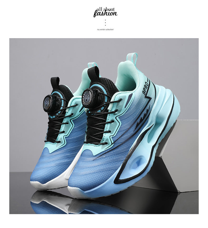 Red Rabbit9PRO Children's Fashion Casual Rotating Buckle Sports Shoes for Girls Lightweight Non-Slip Wear-Resistant Running Shoes for Boys