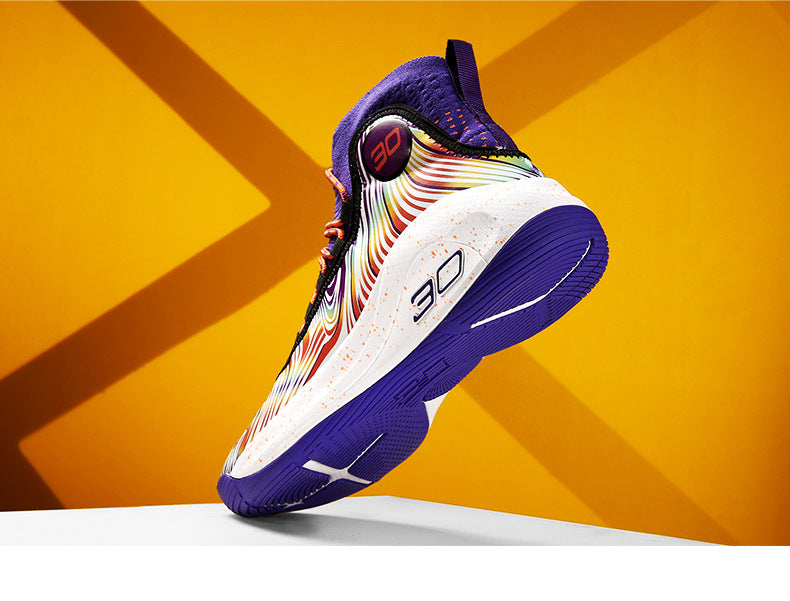 2025New Youth Support Shock Absorption Wear-Resistant Non-Slip Sports Shoes Men's fashion Soft and plaid Basketball Shoes