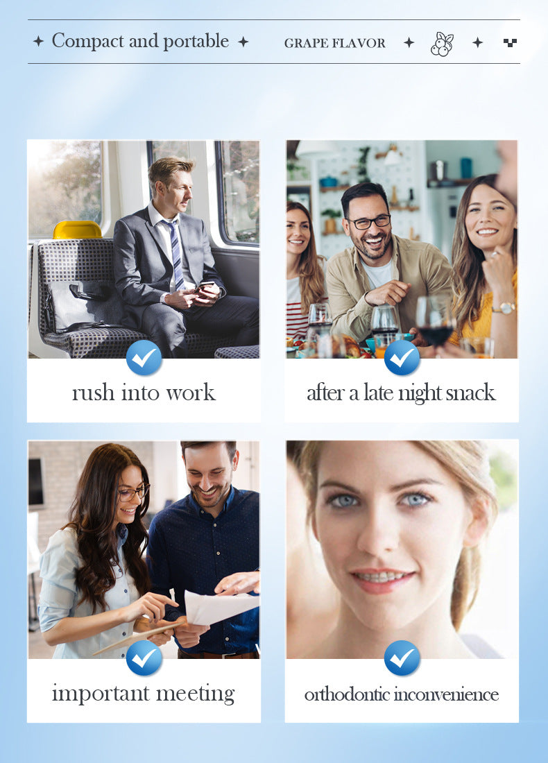 All-English Solid Toothpaste Series SADOER Sakura Whitening Anti-Yellowing Teeth Cleaning Toothpaste  Wholesale