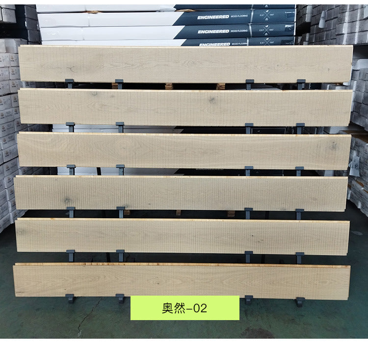 Pure Three-Layer Solid Wood Flooring European Oak Sawtooth Texture Scar Modification Antique Warm Flooring