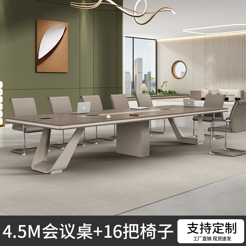 Conference Table Training Office Furniture Long Table Rectangular Table Office Large Simple Modern Meeting Table and Chair Set