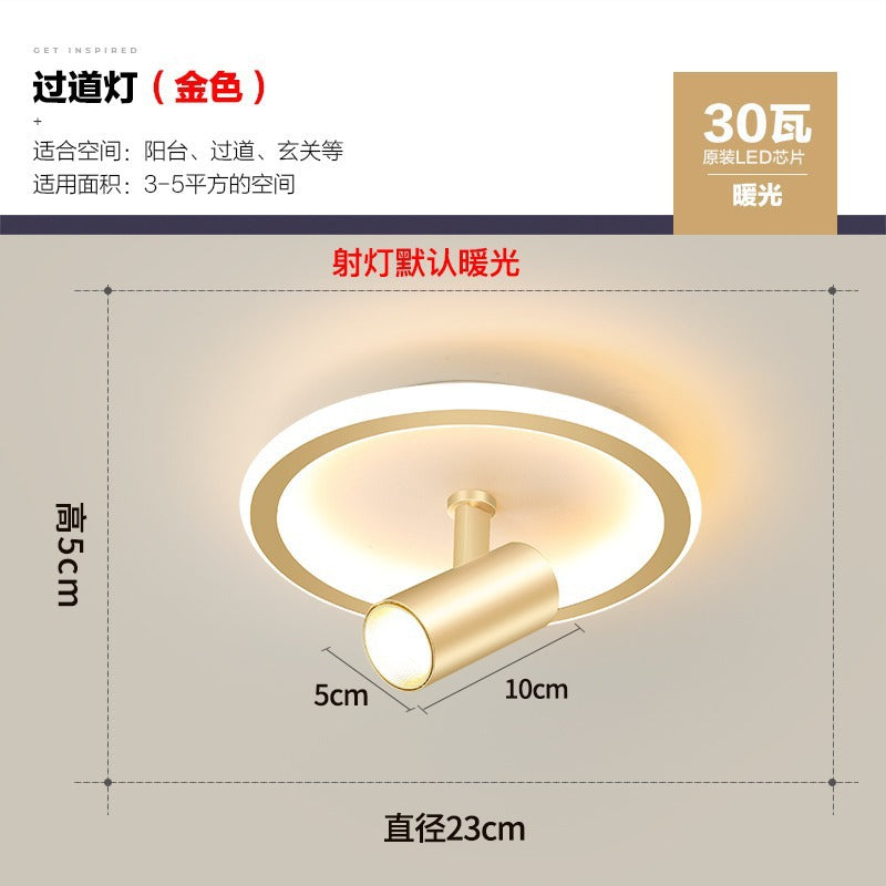 Aisle Light Corridor Light Luxury Balcony led Lamp Creative Background Wall Spotlight Simple Modern Cloakroom Ceiling Lamp