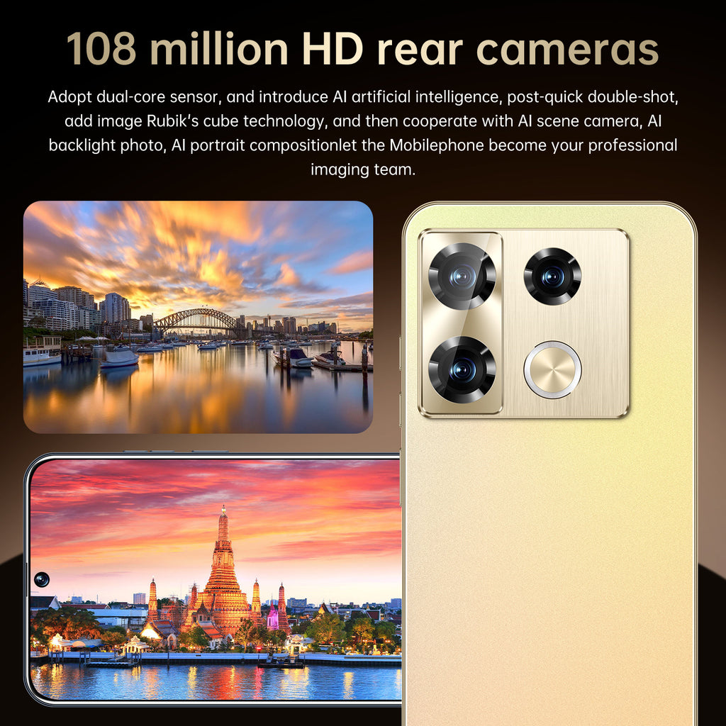 Popular Note40 Pro Smartphone16+1T Brand new Android phone7.3Inch Large Screen Wholesale