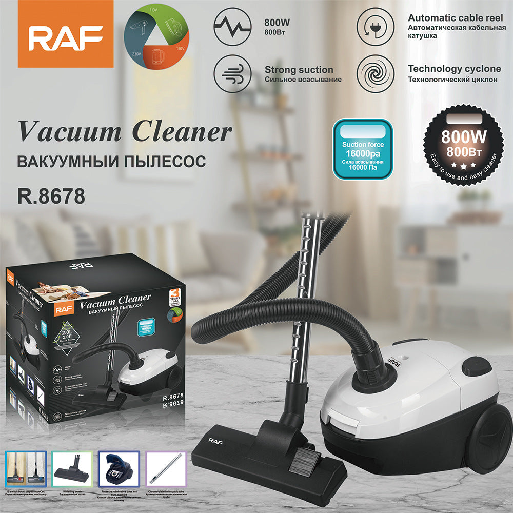 RAF High-Power Vacuum Cleaner EU Standard Household Powerful Handheld Large Suction Portable Vacuum Cleaner2.0L