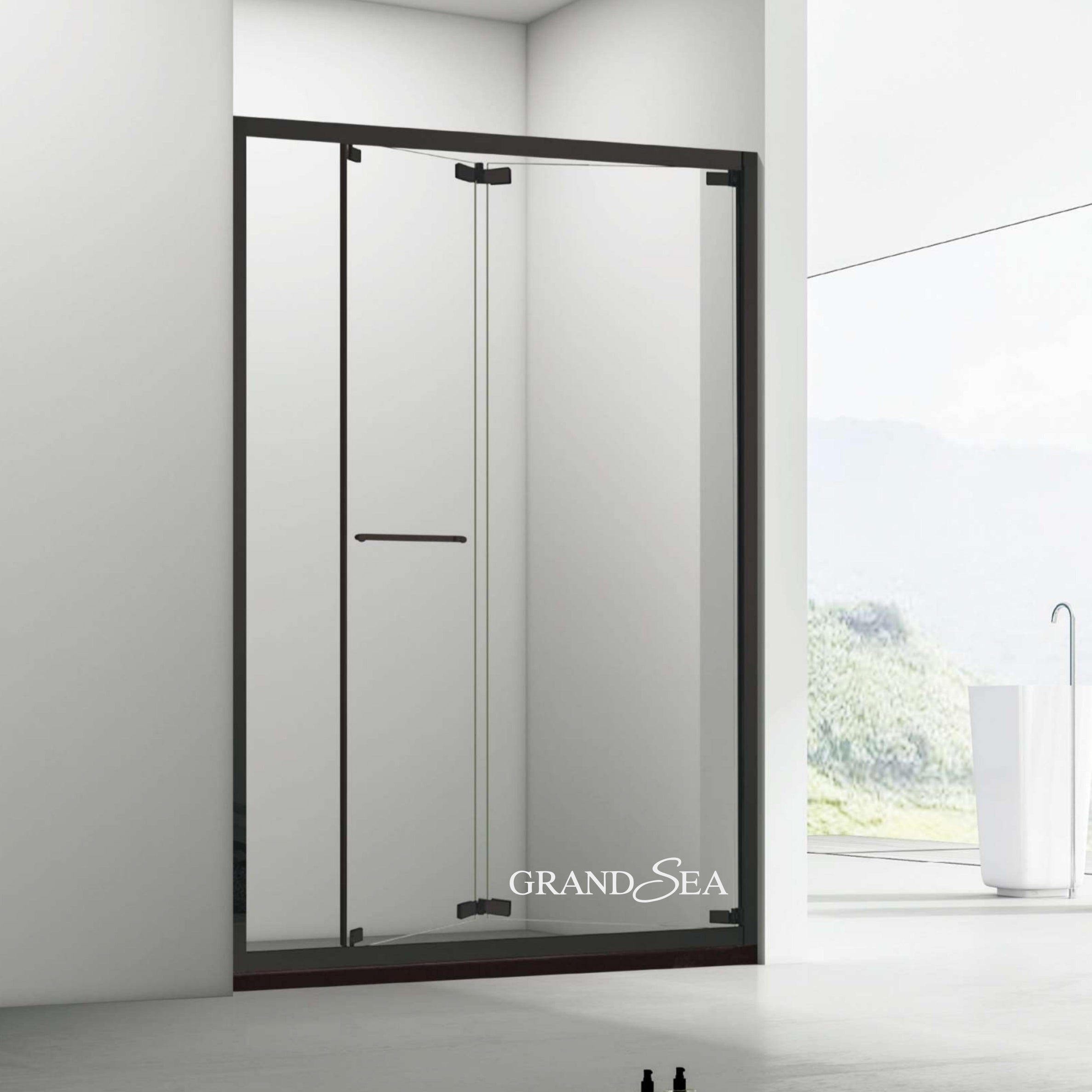 Popular Luxury Bathroom Shower Cubicle Cabinet with Frame Sliding Glass Shower Door for Hotel Use Straight Design Tempered Glass