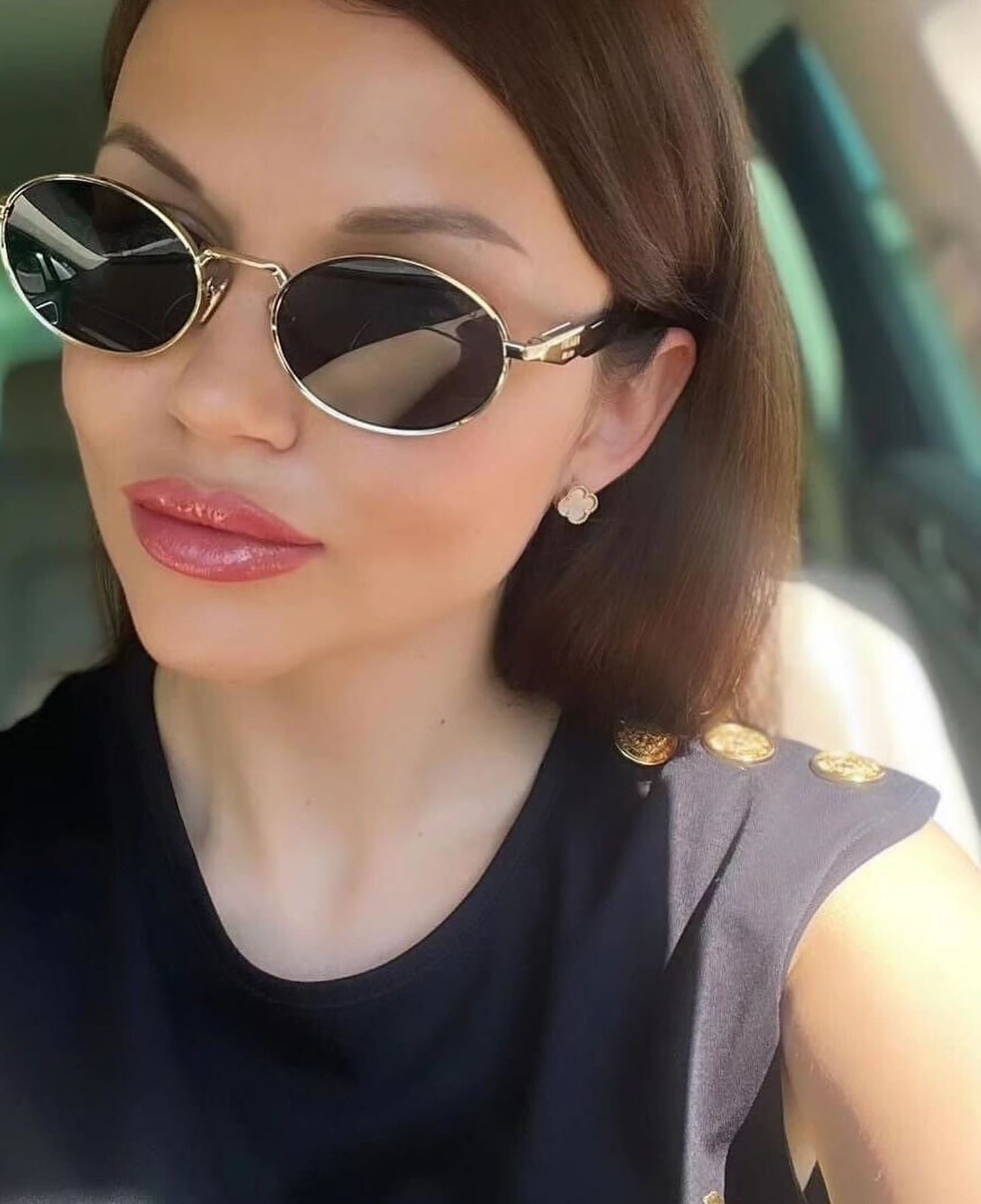 2024New Year P Home Metal Sunglasses Men and Women Fashion Anti-UV Sunglasses High-end Sunglasses