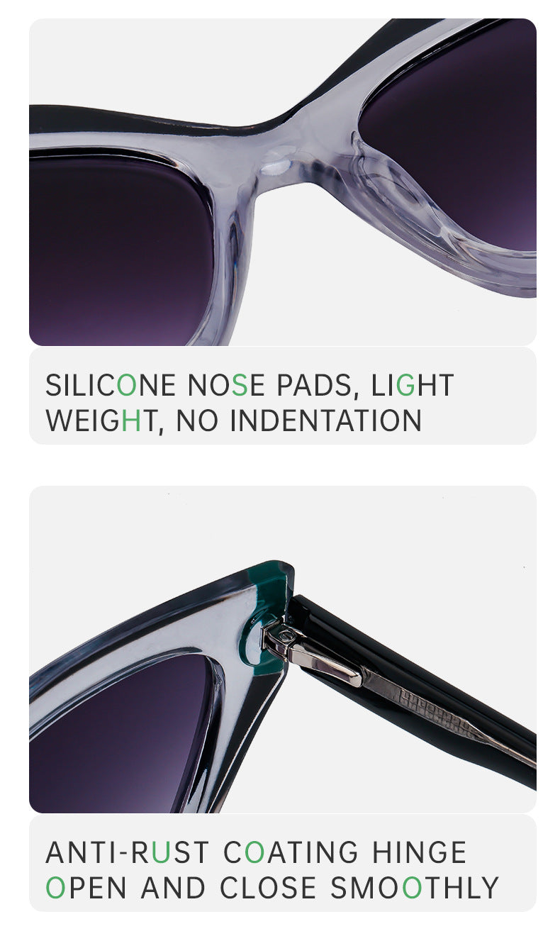 European and American Fashion Cat Eye Sunglasses for Women Hollow High-end Sunglasses Wholesale Glasses sunglasses