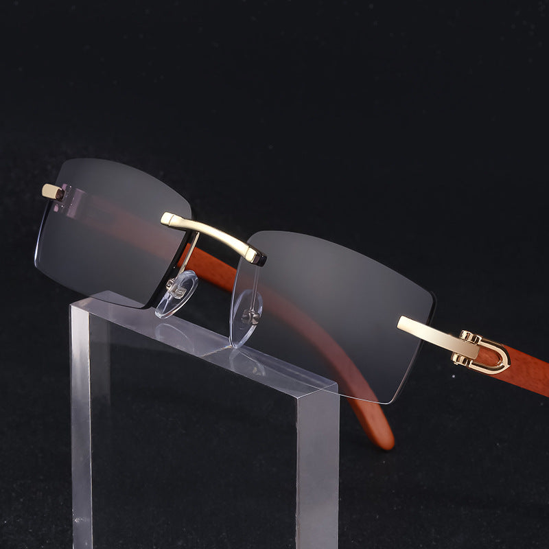 New Fashion Sunglasses for Men Ultra-Clear Frameless Sunglasses Ocean Lens Diamond Cut Edge Trendy Wholesale7533