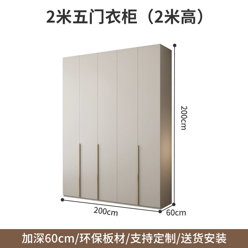Wardrobe Solid Wood Hanging Area Multi-Bedroom Home Eco-Board Children's Room Corner Computer Desk Desk Cabinet Integrated Wardrobe