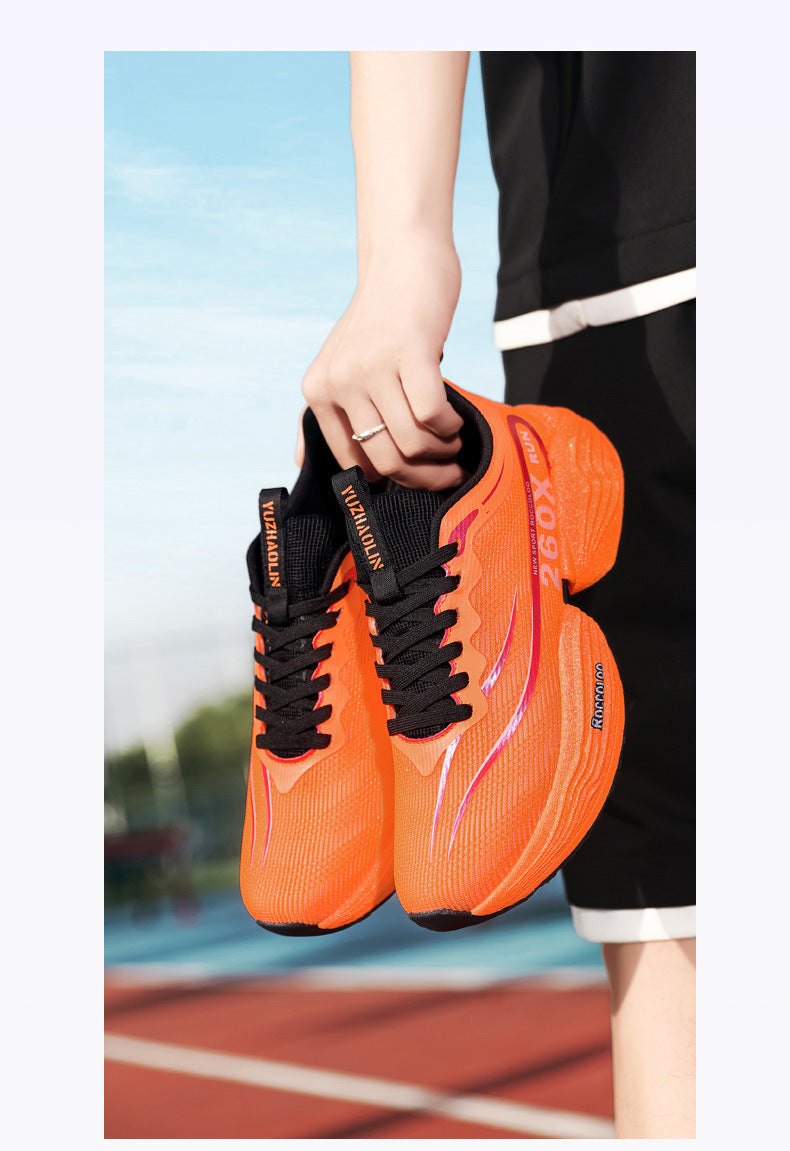 2025New Carbon Plate Anti-Slip Soft Sole Sports Shoes Dropshipping Couple Mesh Breathable Racing Running Shoes