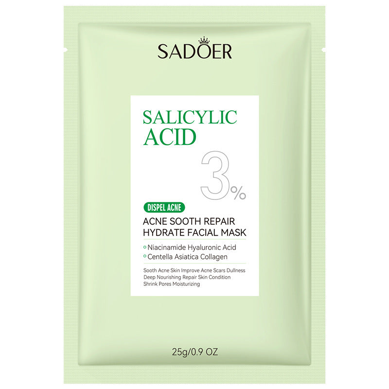 Full English Salicylic Acid Skincare Series SADOER Anti-acne Amino Acid Moisturizing and Hydrating Skin Care Products  Foreign Trade Approval