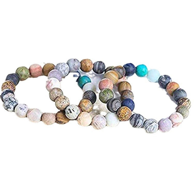 Hot-Selling Universe Galaxy Solar System Eight Planets Bracelet Guardian Star Natural Stone Bead Bracelet Seven Meridians Bracelet