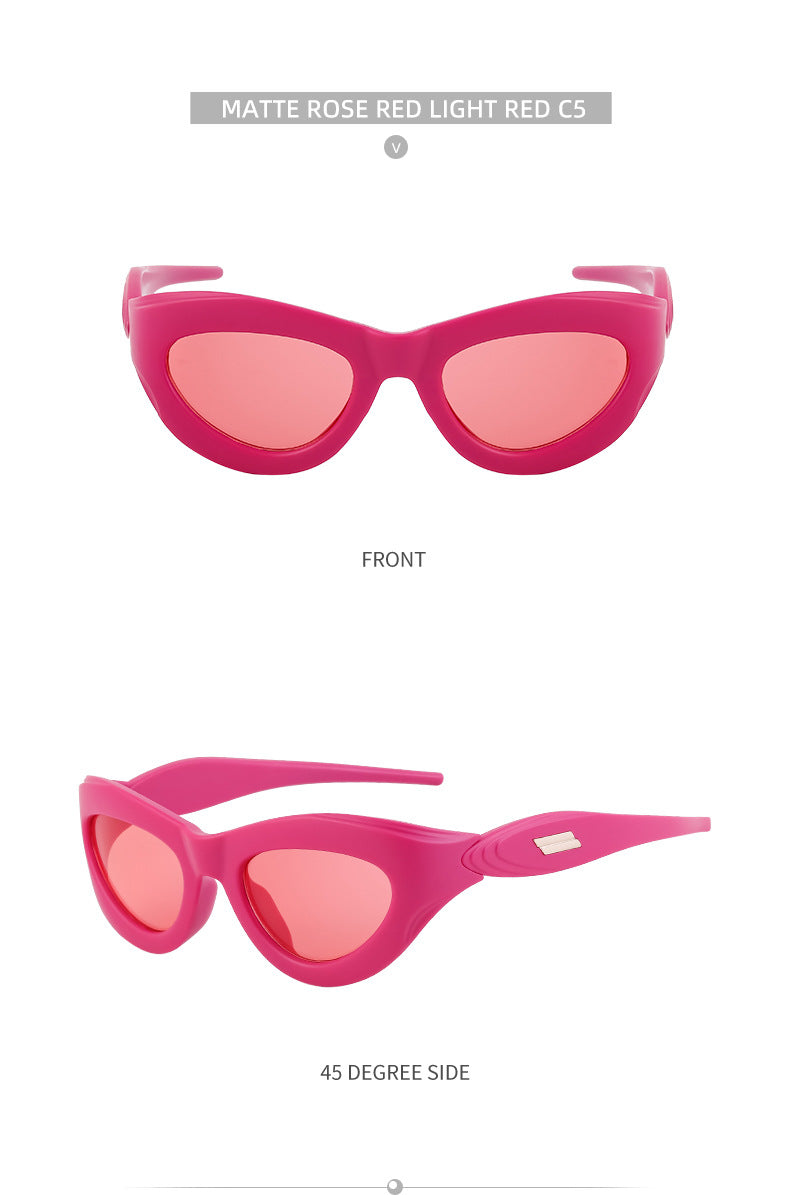 European and American Millennium Y2K Cat Eye Sunglasses Women's Cycling Windproof Sunglasses Women's Glasses Wholesale sunglasses