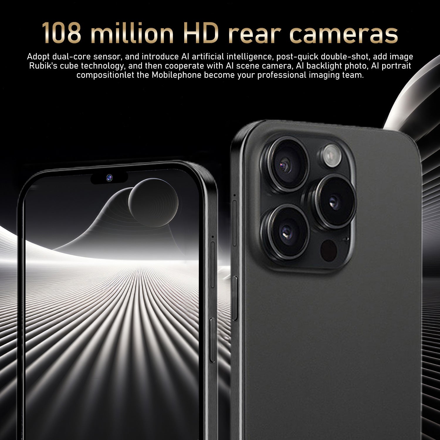 New model exclusive i15 Pro Max Intelligence5G Mobile Phone16+1T Android Phone Factory Price