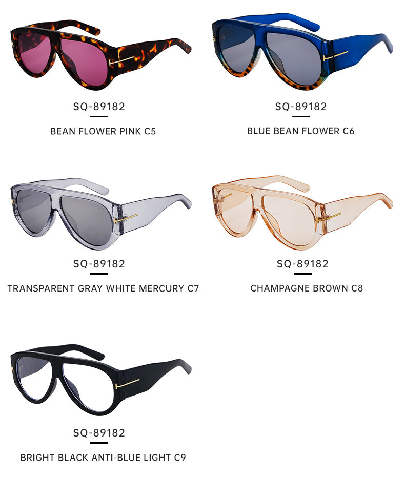 Large Frame Toad Sunglasses for Women Trendy European and American New Fashion Full Frame Sunglasses UV Protection Sun Glasses sunglasses