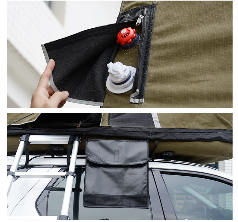 Specialized Car Roof Inflatable Tent Camping Car Gear Portable Rainproof Army Green Tent Outdoor Camping
