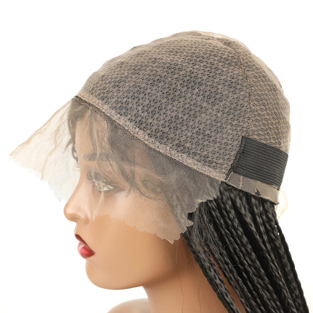 Women's Wig European and American Style Full Lace Three-Strand Braid Synthetic Hair Wig