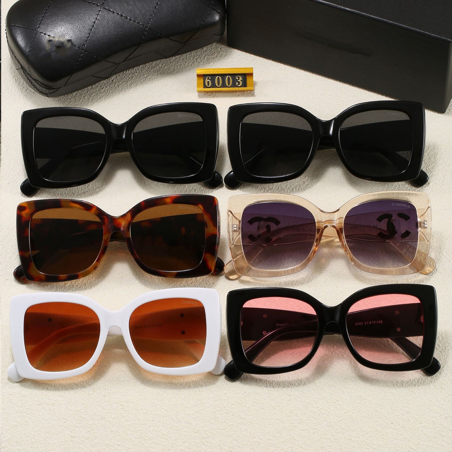 Xiaoxiangjia Large Frame Fashion European and American Trend Sunglasses Unisex Rectangular Retro Style sunglasses