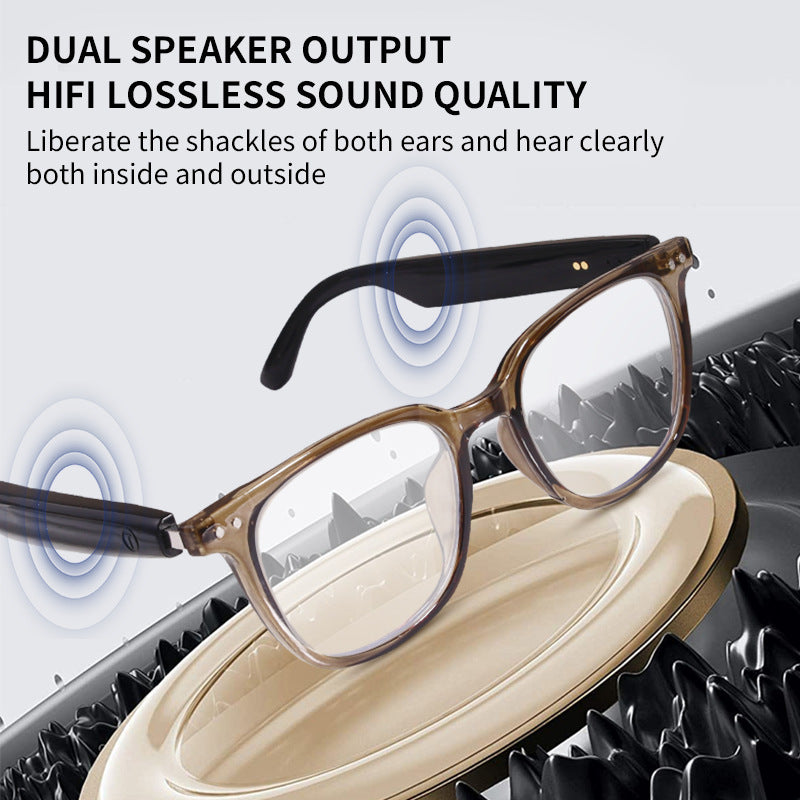 Non-Bone Conduction Bluetooth Glasses Open-Fit Smart Sunglasses Travel Driving Call Hands-Free Sun Protection Sunglasses