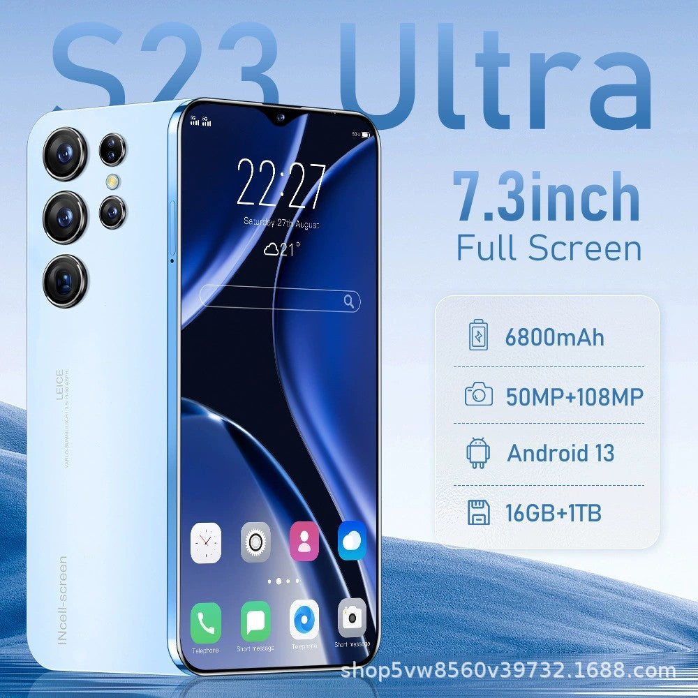 New S23+Ultra Specially designed for high-definition smartphones16+1T Large Memory Source Factory