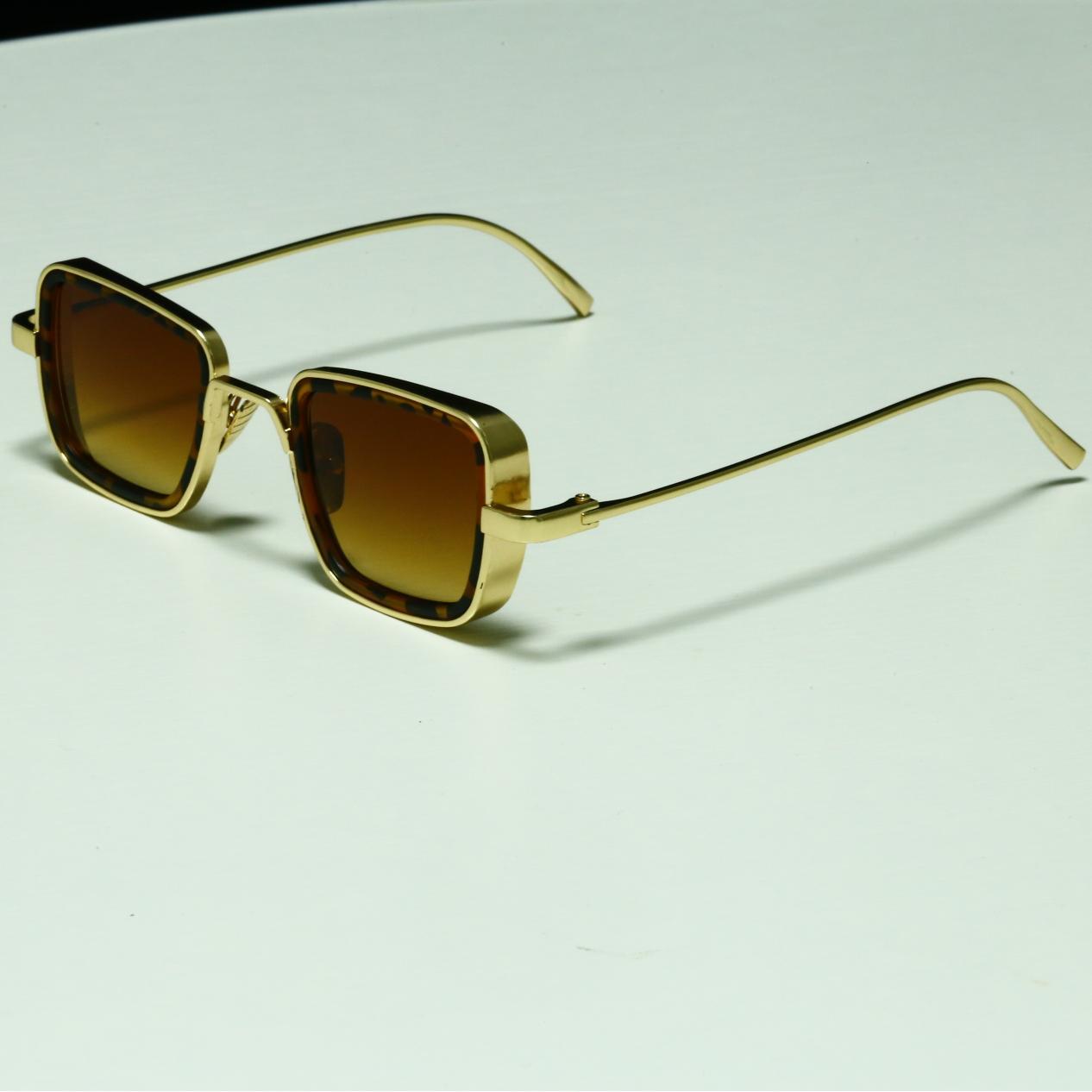 KABIR SINGH Steampunk Small Square Frame Sunglasses for Men High-end Indian Sunglasses Men's Glasses