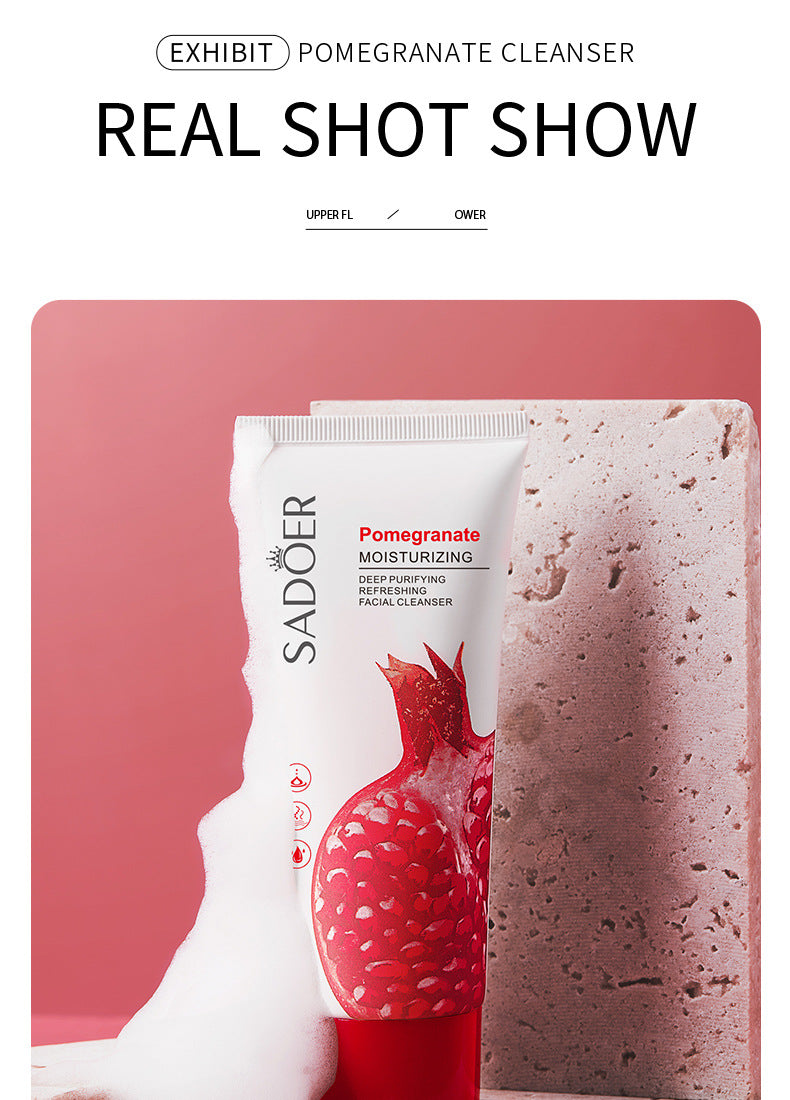 Full English Facial Cleanser SADOER Rose Facial Cleanser100g Deep Cleaning  Foreign Trade Live Wholesale