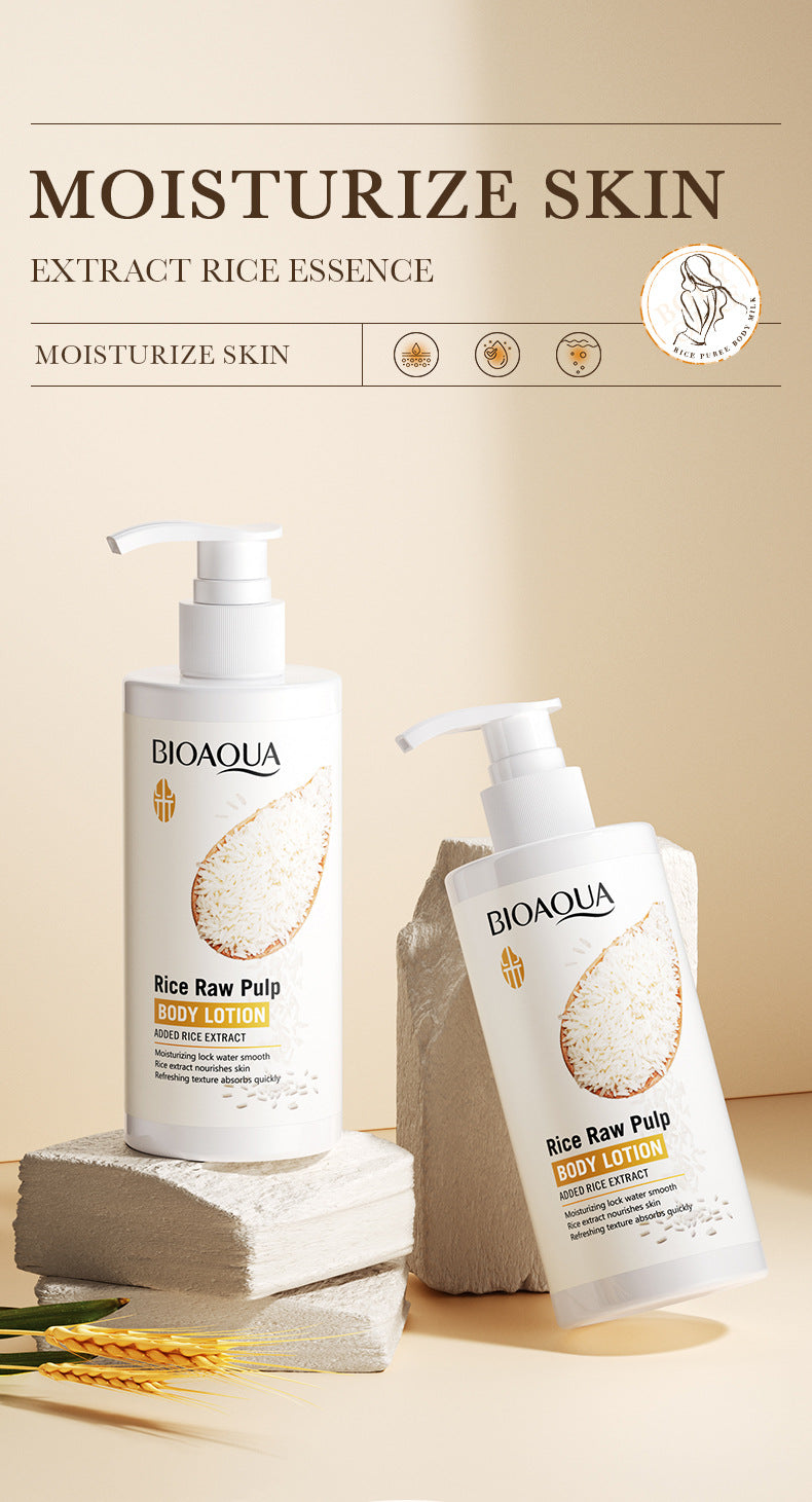 Full English Rice Skincare Set BIOAOUA Rice Puree Series Six-Piece Set Box  Wholesale