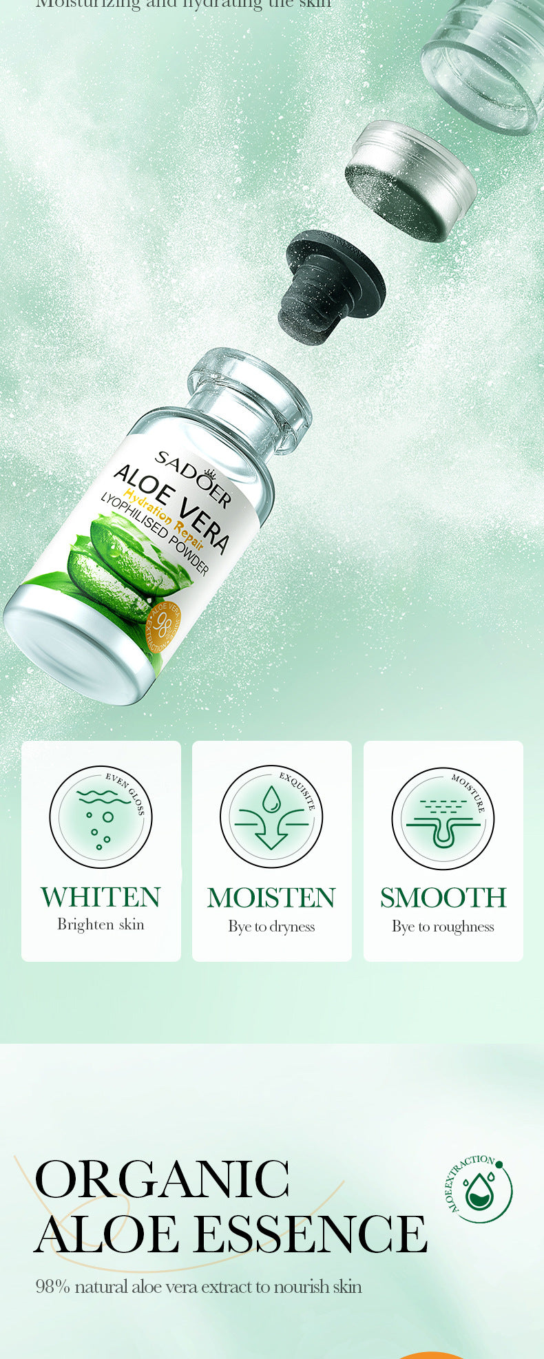 Cross-border Freeze-Dried Powder Combination Hydrating Moisturizing Skin Rejuvenation Nourishing Skin Freeze-Dried Powder Set Export Manufacturer Wholesale