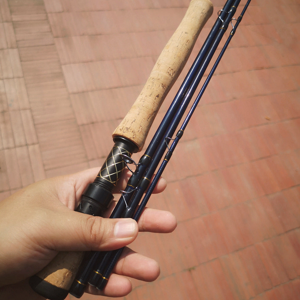7/8#Carbon Fly Rod4Portable Fly Fishing Rod M Fast Adjustable European and American Style Popular Fishing Rod for Stream Lure Fishing