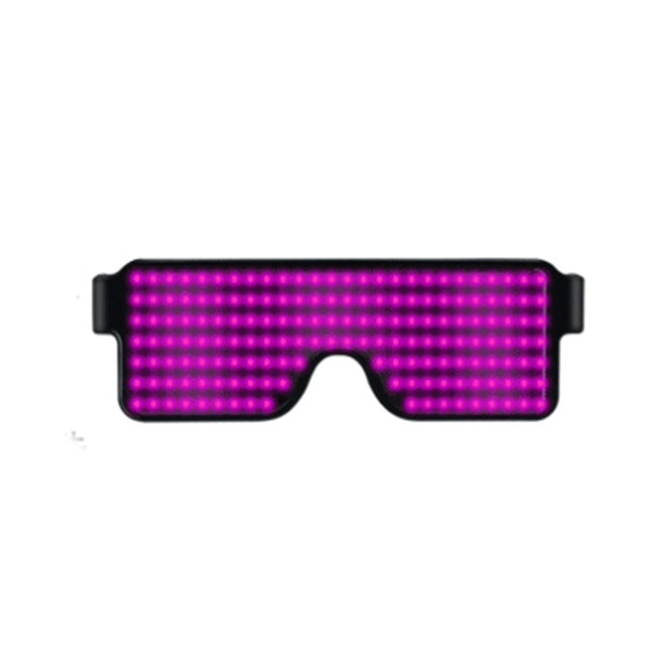 LED Glowing Glasses Colorful Same Style Bar Party Dynamic Charging Changing Patterns Light Up LED Glossy Sunglasses