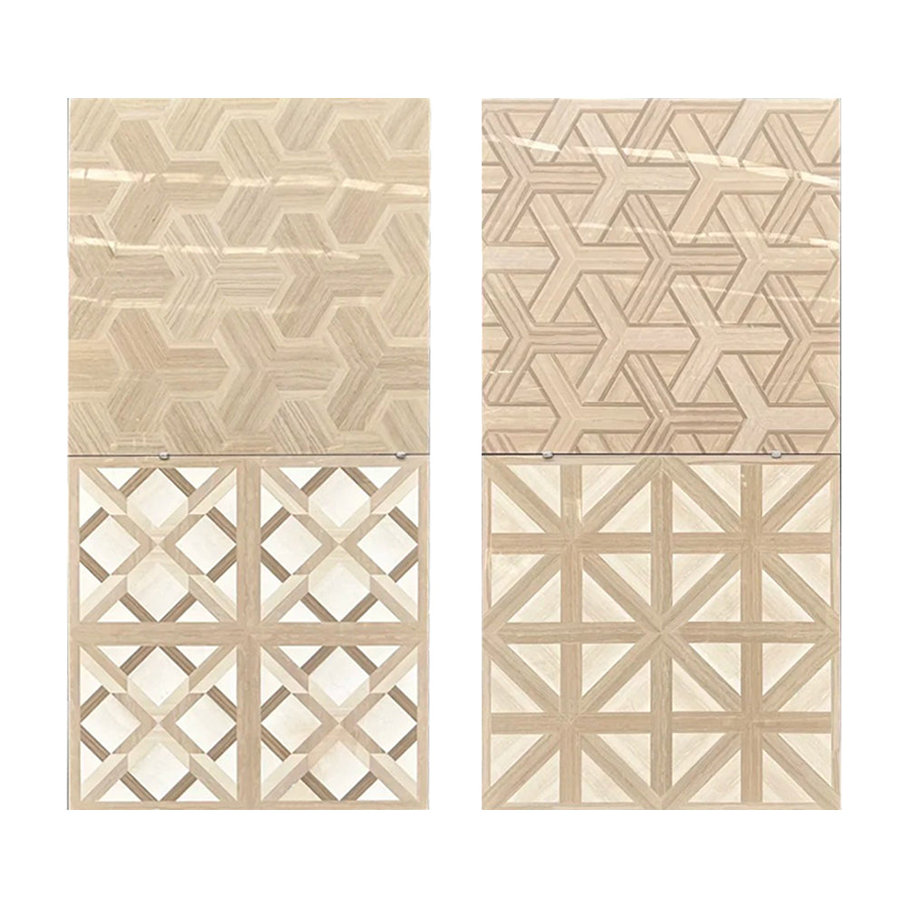 ENF&B1 Certified Luxury Versailles Palace Style Solid Wood Engineered Manchurian Ash Art Parquet Flooring Outdoor Park Use