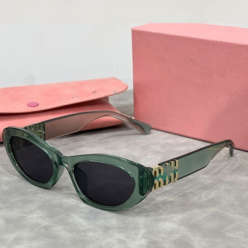 mm New Retro Narrow Frame Cat Eye Women's Small Frame Sunglasses Fashion Cat Eye Sunglasses Trendy Sunglasses Wholesale