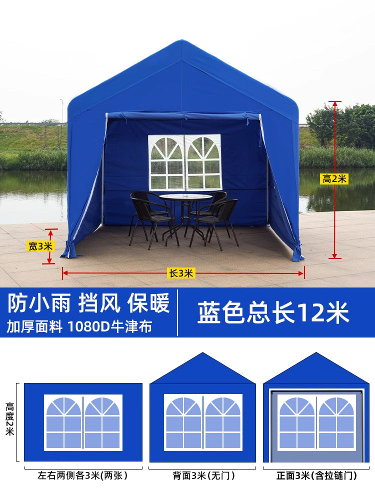 Camping Internet Celebrity Market Stall Tent Cover Thickened Windproof Rainproof Coldproof Outdoor Windproof Cloth Distribution and Dropshipping