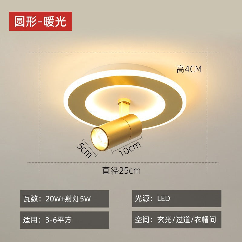 Aisle Light Corridor Light Luxury Balcony led Lamp Creative Background Wall Spotlight Simple Modern Cloakroom Ceiling Lamp