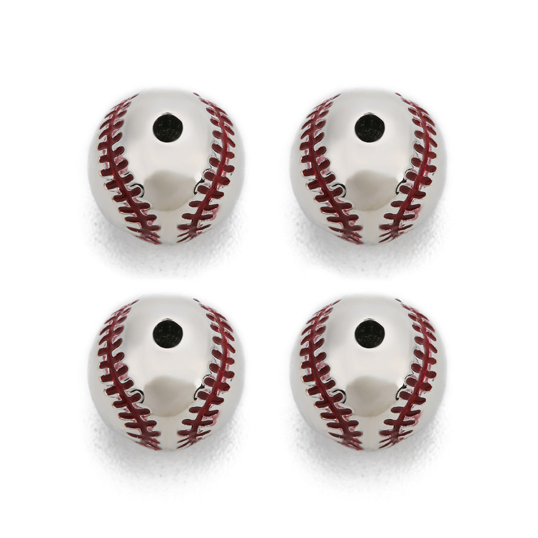 diy Baseball Beads Men's Beaded Bracelet Loose Beads Accessories Jewelry Women's Bracelet Small Items Wholesale10mm