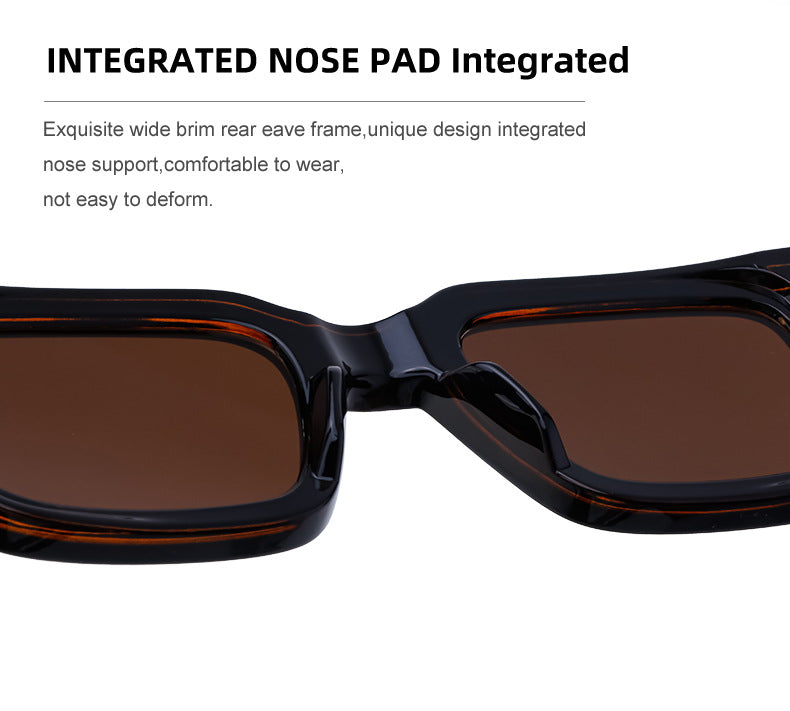 2025New Retro Square Frame Sunglasses for Men High-End European and American Retro Sunglasses Men's Trend sunglasses